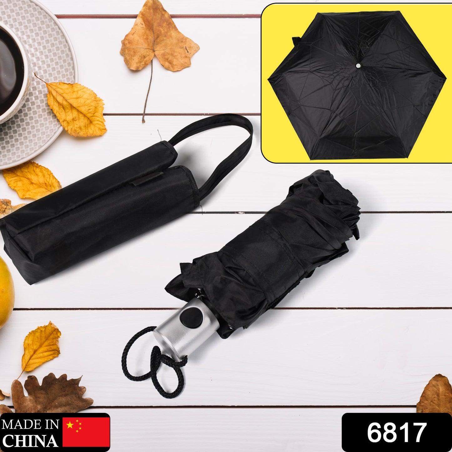 Windproof Travel Umbrella - Compact, Light, Automatic, Strong and Portable - Wind Resistant, Small Folding Backpack Umbrella for Rain