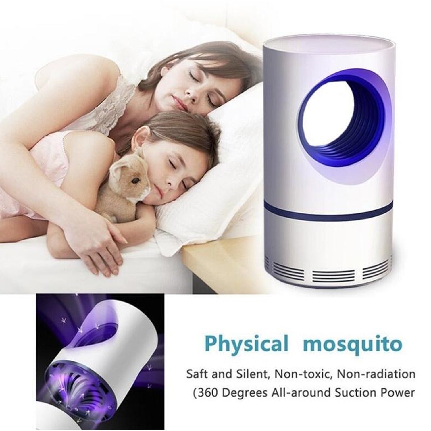 Electronic Led Mosquito Killer Lamps Machine for Home Insect Killer Electric Powered Machine Eco-Friendly Baby Freezer, Household Bin Display Rack 