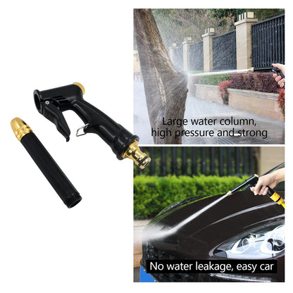 Plastic Body, Metal Trigger & Brass Nozzle Water Spray Gun For Water Pipe | Non-Slip | Comfortable Grip | Multiple Spray Modes | Ideal Pipe Nozzle For Car Wash, Gardening,& Other Uses
