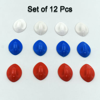 4842 12Pc Plastic Adhesive Hooks For Placing On Wall Surfaces In Order To Hang Various Stuffs And Items.