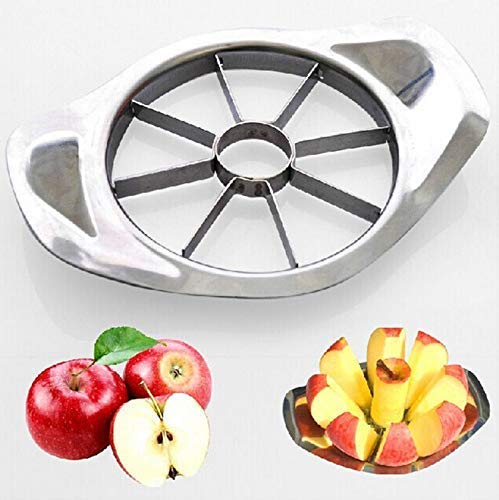 Stainless Steel Apple Cutter/Slicer with 8 Blades and Handle