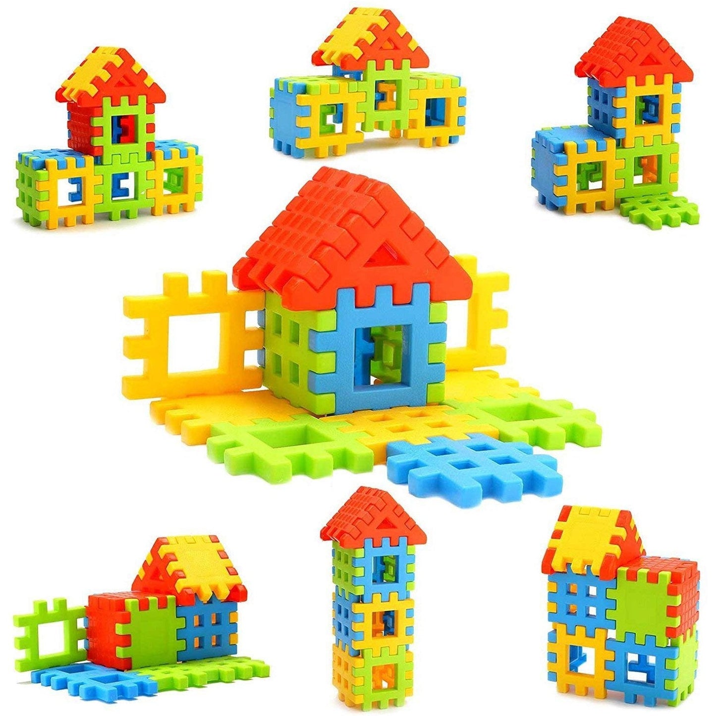 3911 200 Pc House Blocks Toy used in all kinds of household and official places specially for kids and children for their playing and enjoying purposes.