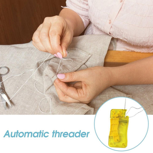 Needle Threader, Stylish Appearance Comfortable Grip Lightweight Portable Automatic Needle Threader For Sewing For Home (1 Pc)