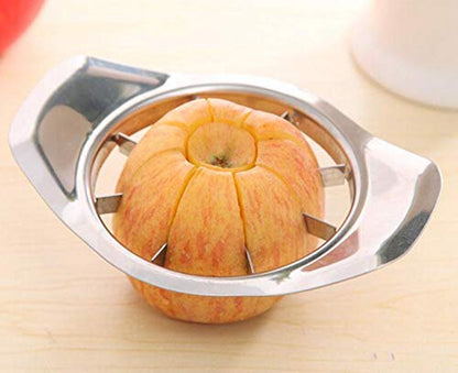 Stainless Steel Apple Cutter/Slicer with 8 Blades and Handle