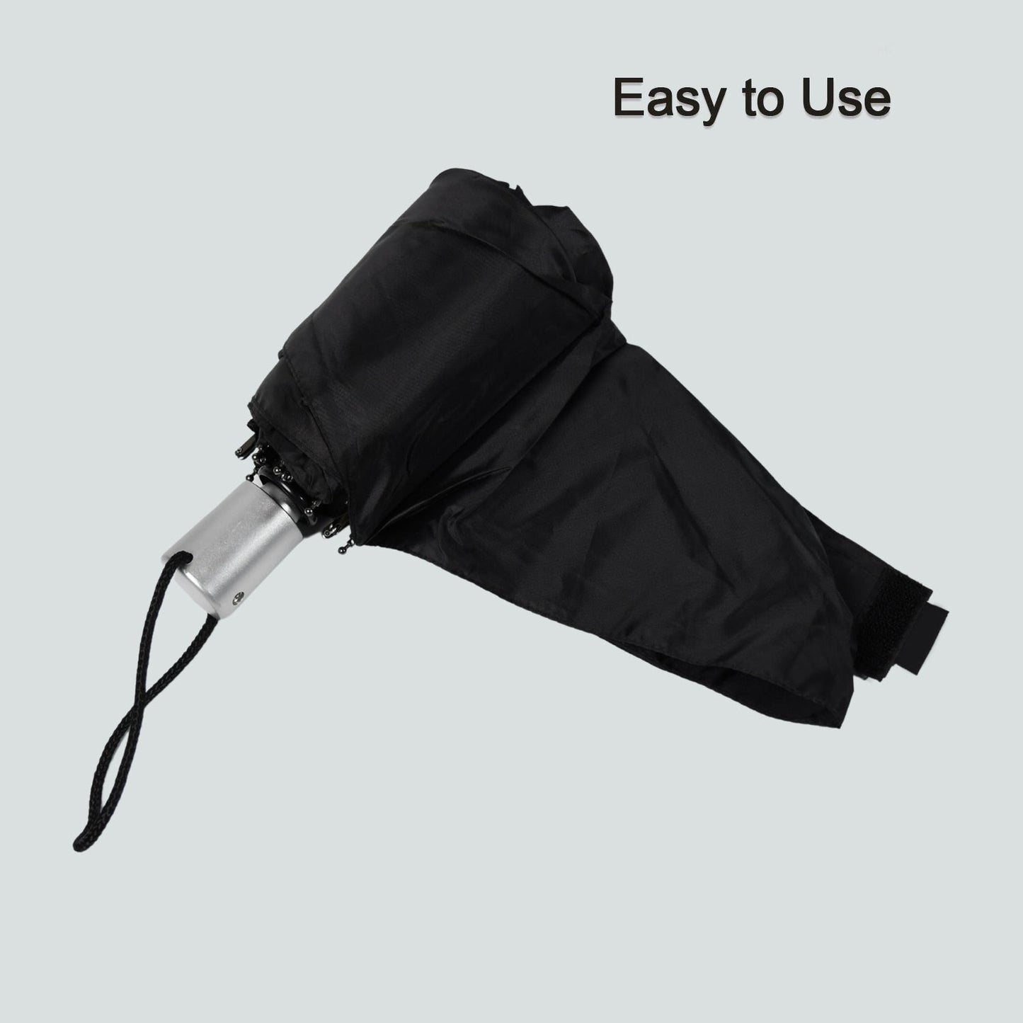Windproof Travel Umbrella - Compact, Light, Automatic, Strong and Portable - Wind Resistant, Small Folding Backpack Umbrella for Rain