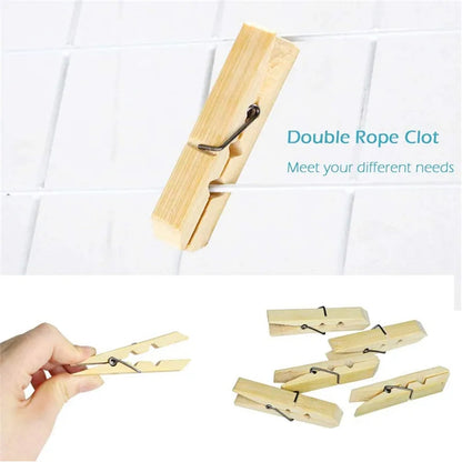 Multipurpose Wooden Heavy Clip (20 Pieces) for Clothespin , Dryer, Hanger, Photo Paper Peg Pin, Craft Clips for School Arts Crafts Decoration