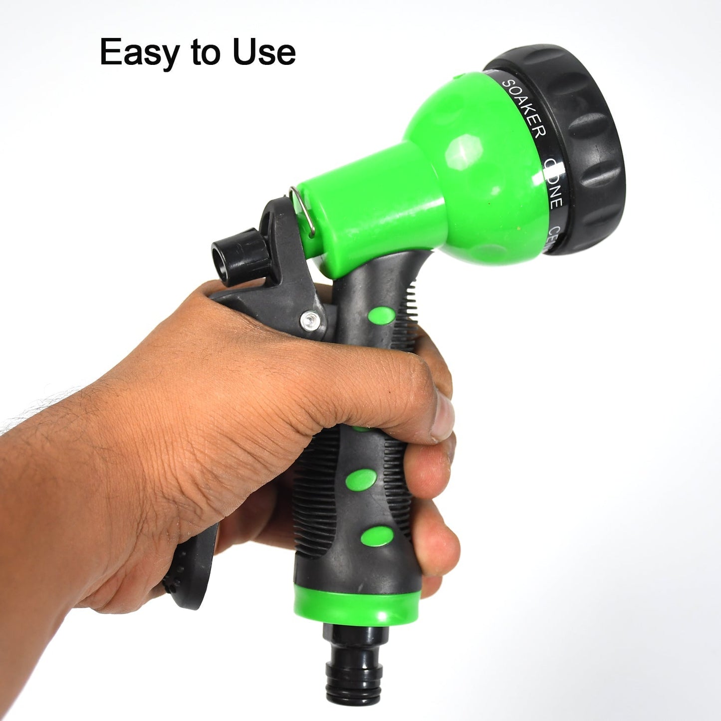 Hose Nozzle Garden Hose Nozzle Hose Spray Nozzle with 8 Adjustable Patterns Front Trigger Hose Sprayer Heavy Duty Metal Water Hose Nozzle for Cleaning, Watering, Washing, Bathing