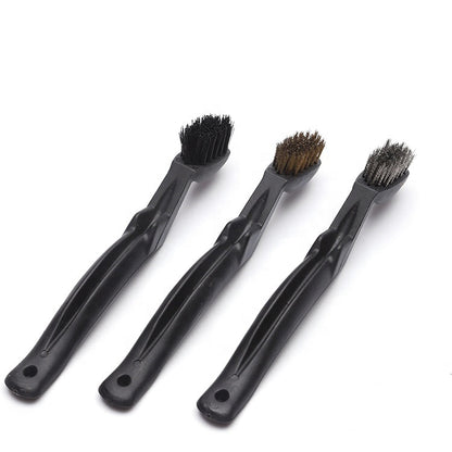 Wire Brush Set Scratch Brush Set for Cleaning Slag Rust and Dust Curved Handle
