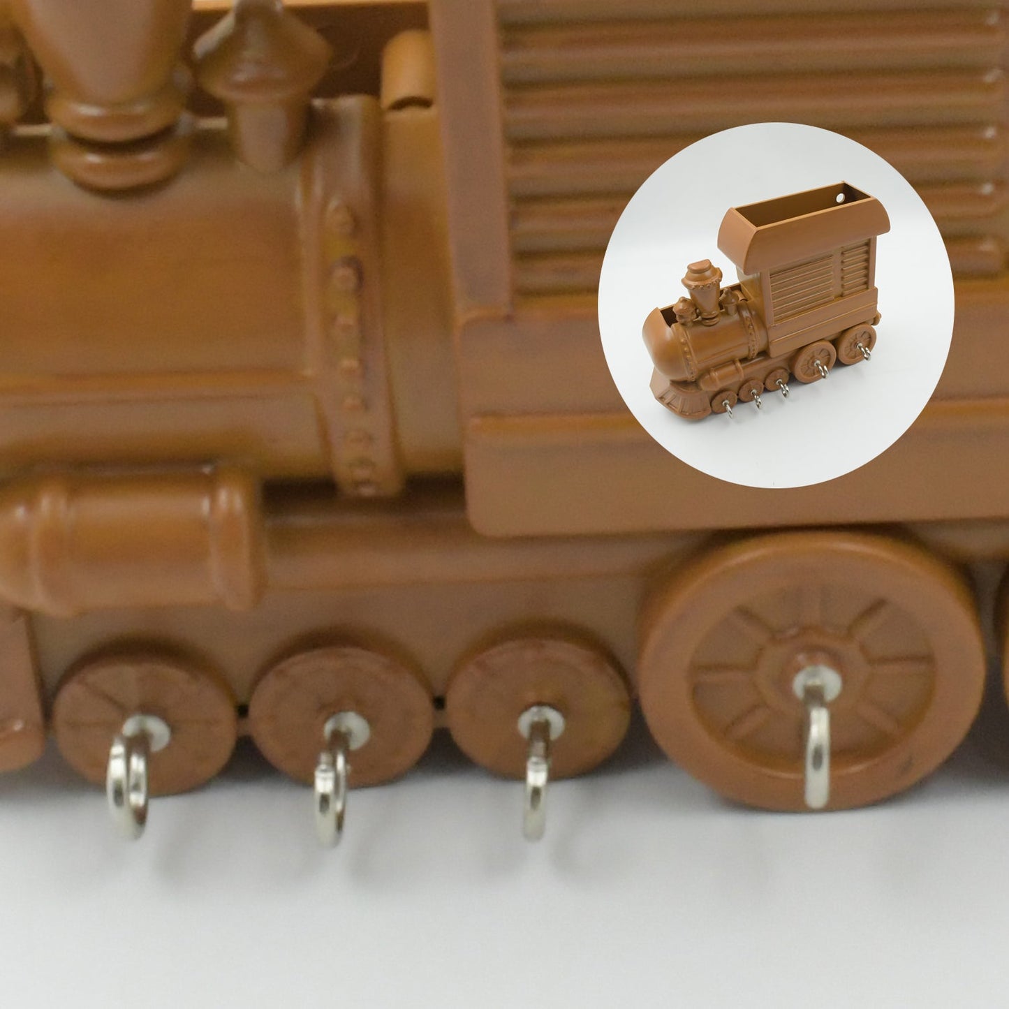 Plastic Train Engine Design Plastic Key Holder | Mount Decorative Keys Organizer Key Holder, Key Stand Key Holder For Home & Office | Antique Key Holder (1 Pc)