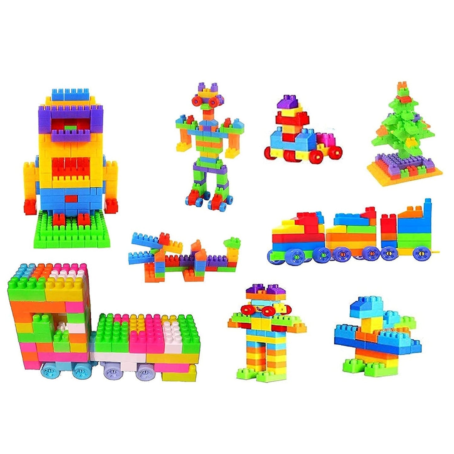 3914 100 Pc Train Blocks Toy used in all kinds of household and official places specially for kids and children for their playing and enjoying purposes.