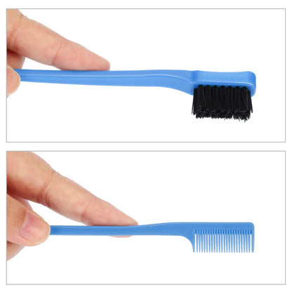 Smooth Gentle Hair Gel Edge Control Natural Look Polish Hair Tool Dual Ended Hair Brush (1pc)