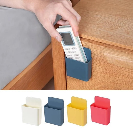 6486 Wall mounted storage case with mobile phone charging port plug holder - Pack of 4Pc