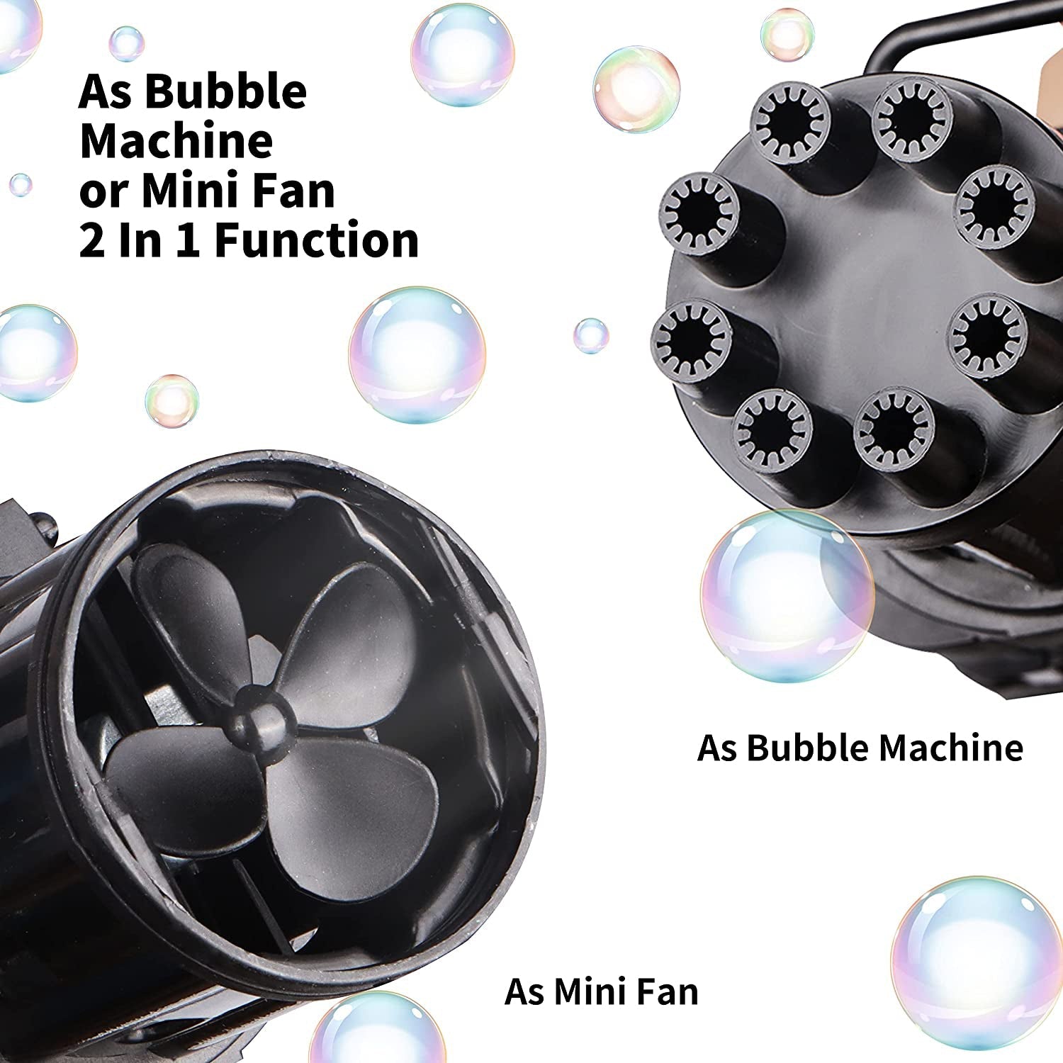 8028 8-Hole battery operated Bubbles Gun Toys for Boys and Girls