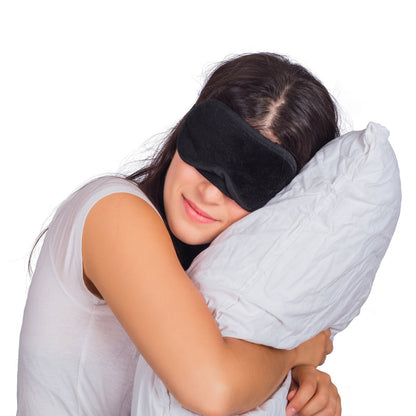New 1 Pcs Eye Mask Black Sleeping Eye Mask Cover for health Travel Sleep Aid Cover Light Guide