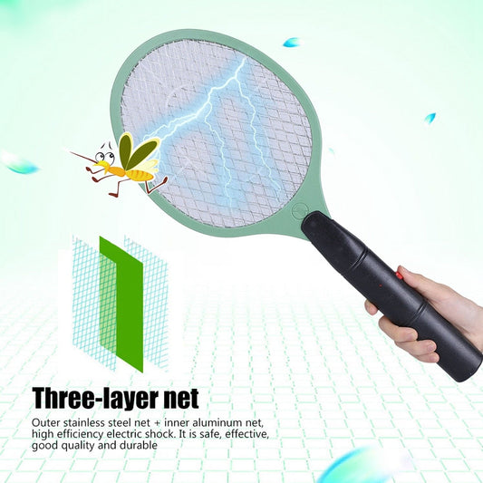 Mosquito Killer Racket Rechargeable Handheld Electric Fly Swatter Mosquito Killer Racket Bat, Electric Insect Killer (Quality Assured) (with Cable)