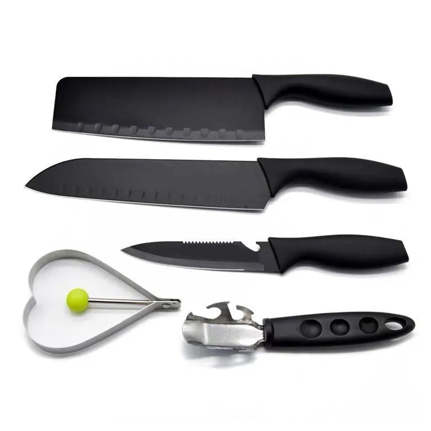 Kitchen Chef Cutlery Stainless Steel Knife Set, Chopping Knife, Chef Knife, Utility Knife, Butcher Knife (Pack of 5pc).