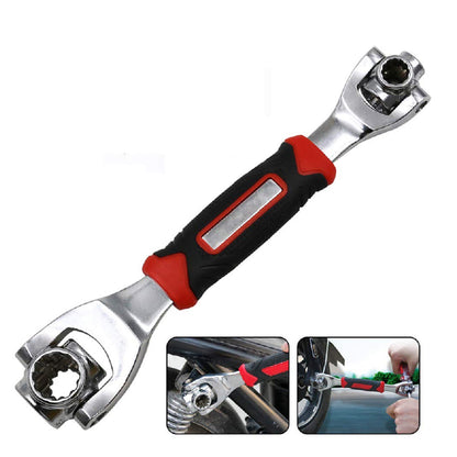 48-in-1 wrench Swivel Head Multi Tool Spanner Tools Socket Works with Spline Bolts Multi function Universal Furniture Car Repair