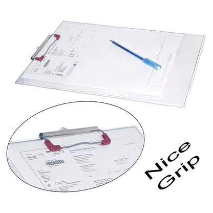 Transparent Premium Exam Pad Best for Students in All Exams Unbreakable Flexible Board with a Centimeter Measuring Side Pad For School & Exam Use