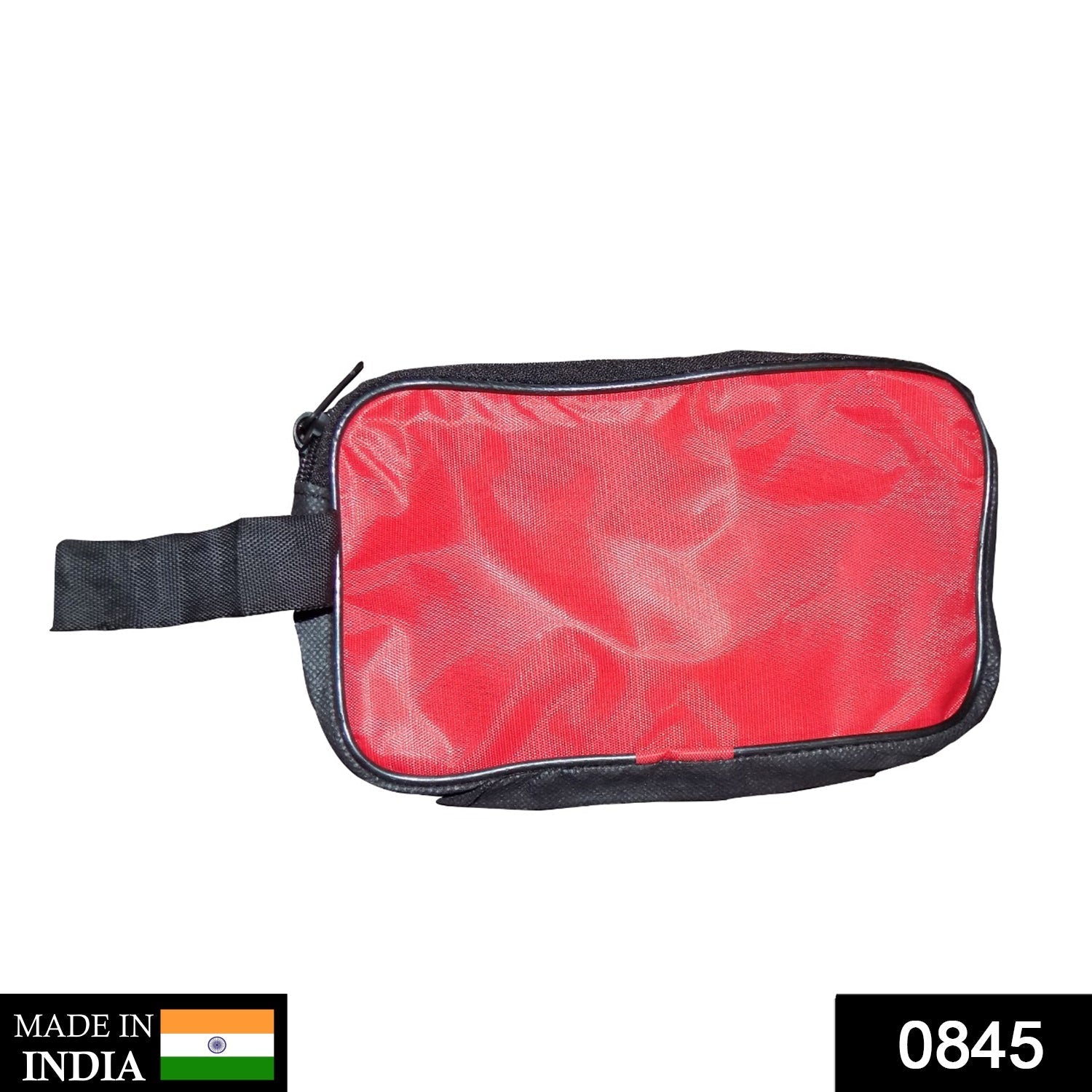 Portable Travel Hand Pouch/Shaving Kit Bag for Multipurpose Use (Red) 