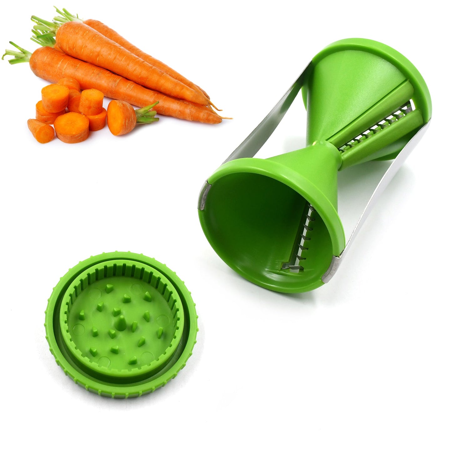 Portable Spiralizer Vegetable Slicer Handheld Spiralizer Peeler Stainless Steel Spiral Slicer For Salad Vegetables Fruit Slicer