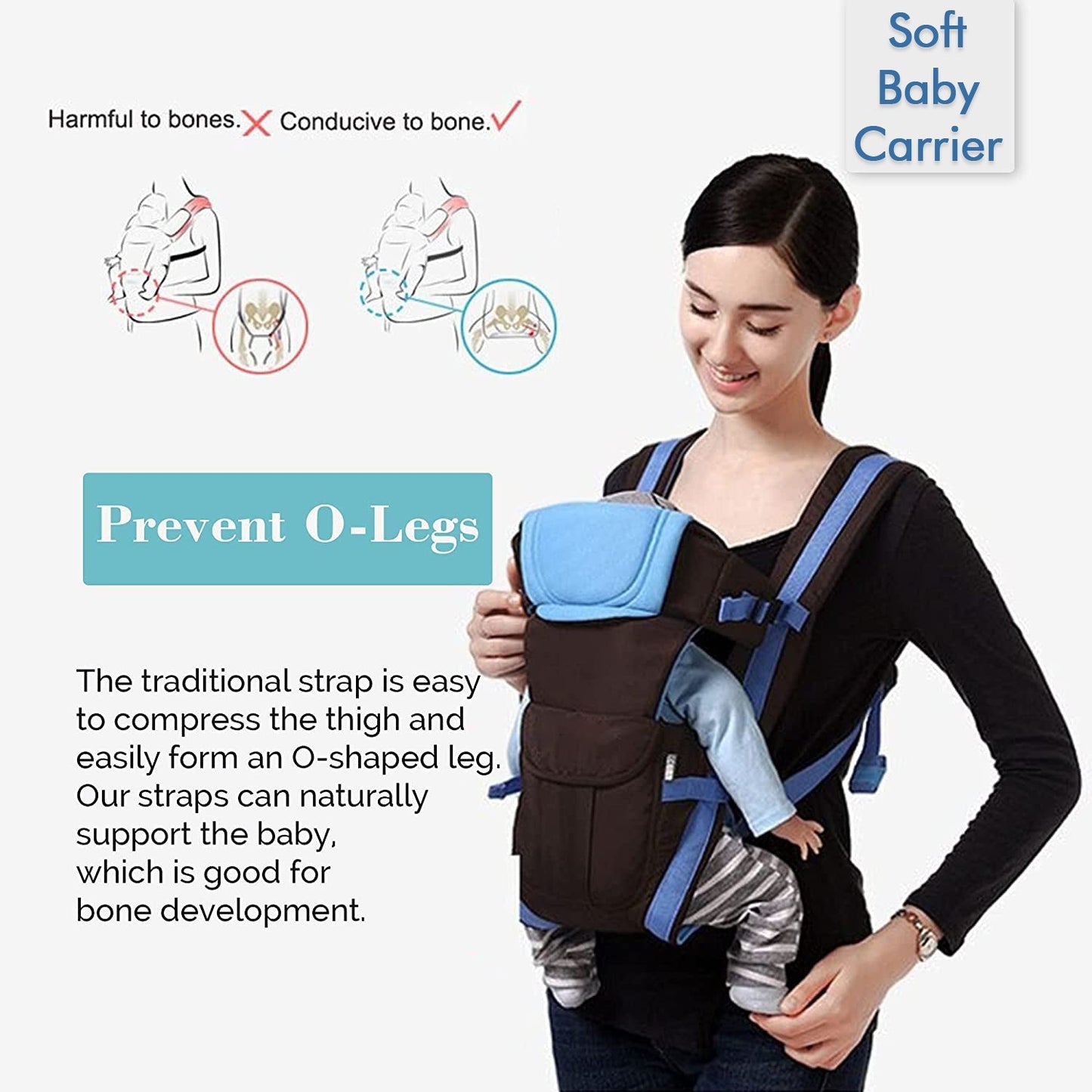 Baby Carrier Bag / Baby Holder Carrier with Four Modes of Use, Adjustable Sling and Easy to Use Design