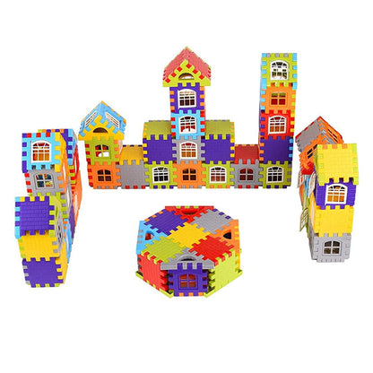 3910 72 Pc House Blocks Toy used in all kinds of household and official places specially for kids and children for their playing and enjoying purposes.