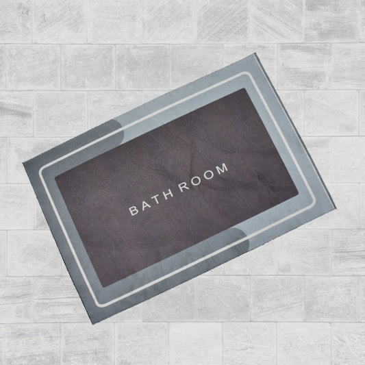 4036A Square Bathroom mat Water Absorbent mats Diatomite Door Mat Anti-Slip Bath Mat Quick Drying Absorbent mat for Home, Kitchen (57x38cm)