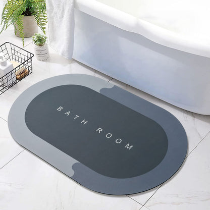 Super Absorbent Floor Mat, Bath Mat, Soft Carpet, Slip-Resistant Bathing Room Rug Floor Door Mat, Instant Drying Mat, Bathroom Rug, Absorbent Bath Mat