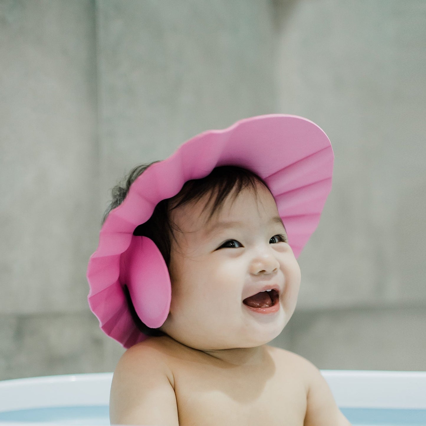 0378A Adjustable Safe Soft Bathing Baby Shower Cap