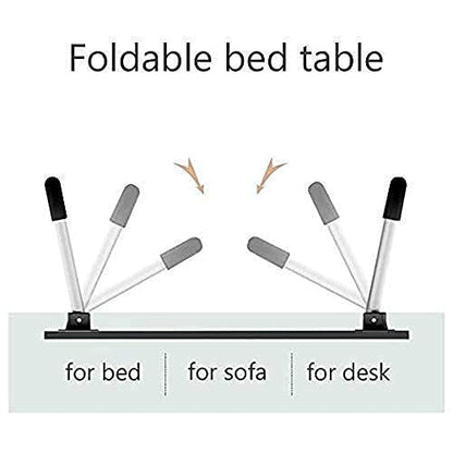 FOLDABLE BED STUDY TABLE PORTABLE MULTIFUNCTION LAPTOP TABLE LAPDESK FOR CHILDREN BED FOLDABLE TABLE WORK OFFICE HOME WITH TABLET SLOT & CUP HOLDER