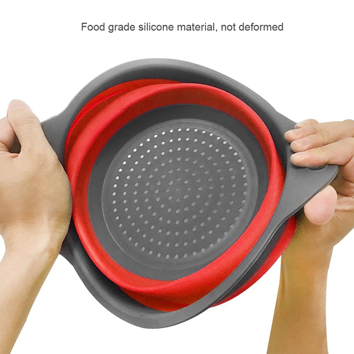 2712 A Round Small Silicone Strainer widely used in all kinds of household kitchen purposes while using at the time of washing utensils for wash basins and sinks etc.