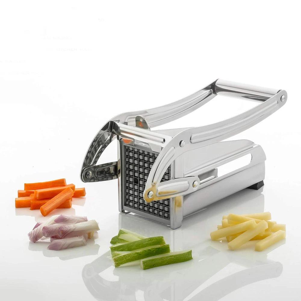 Stainless Steel French Fries Potato Chips Strip Cutter Machine With Blade