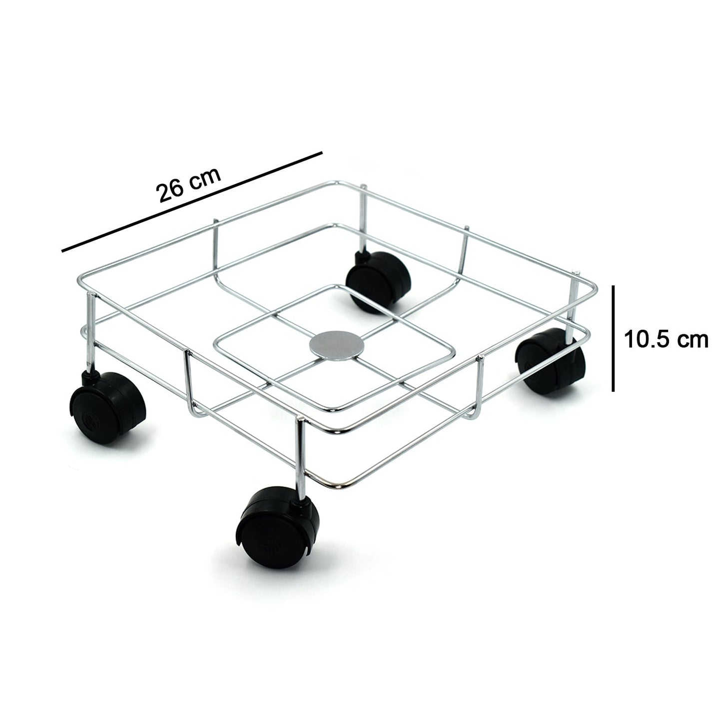 2787 Ss Square Oil Stand For Carrying Oil Bottles And Jars Easily Without Any Problem.