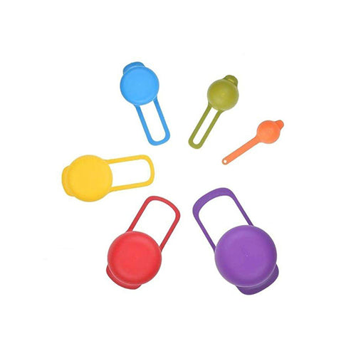 Plastic Measuring Spoons for Kitchen (6 pack) 