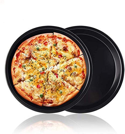 Steel Non-Stick Round Plate Cake Pizza Tray Baking Mould