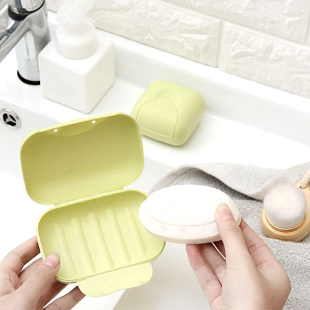 Travel Soap Case Box Plastic Soap Box With Cover Waterproof Leakproof Soap Dish For Bathroom & Travel Use (1Pc)