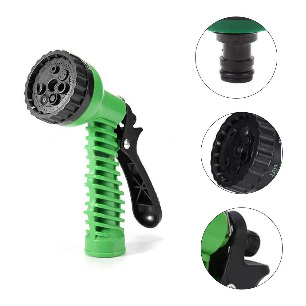Plastic Garden Hose Nozzle Water Spray Gun Connector Tap Adapter Set 