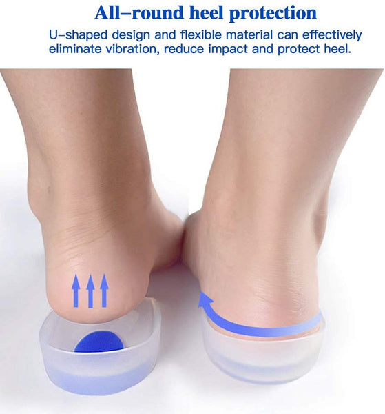 Gel Heel cups Silicon Heel Pad for Heel Ankle Pain