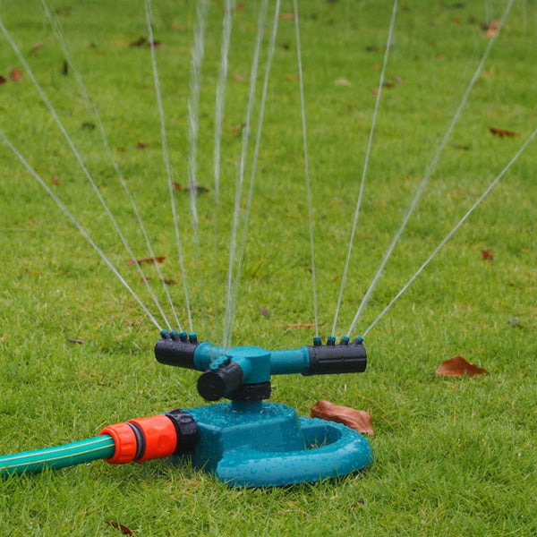 3 Arm 360Â° Sector Rotating Water Sprinkler Garden Pipe Hose Irrigation Yard