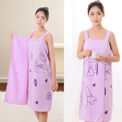 Soft Cotton Bathrobe for Girls & Women || Bath Robe Towel for Women ||Quick Dry Dress Towel for Ladies.