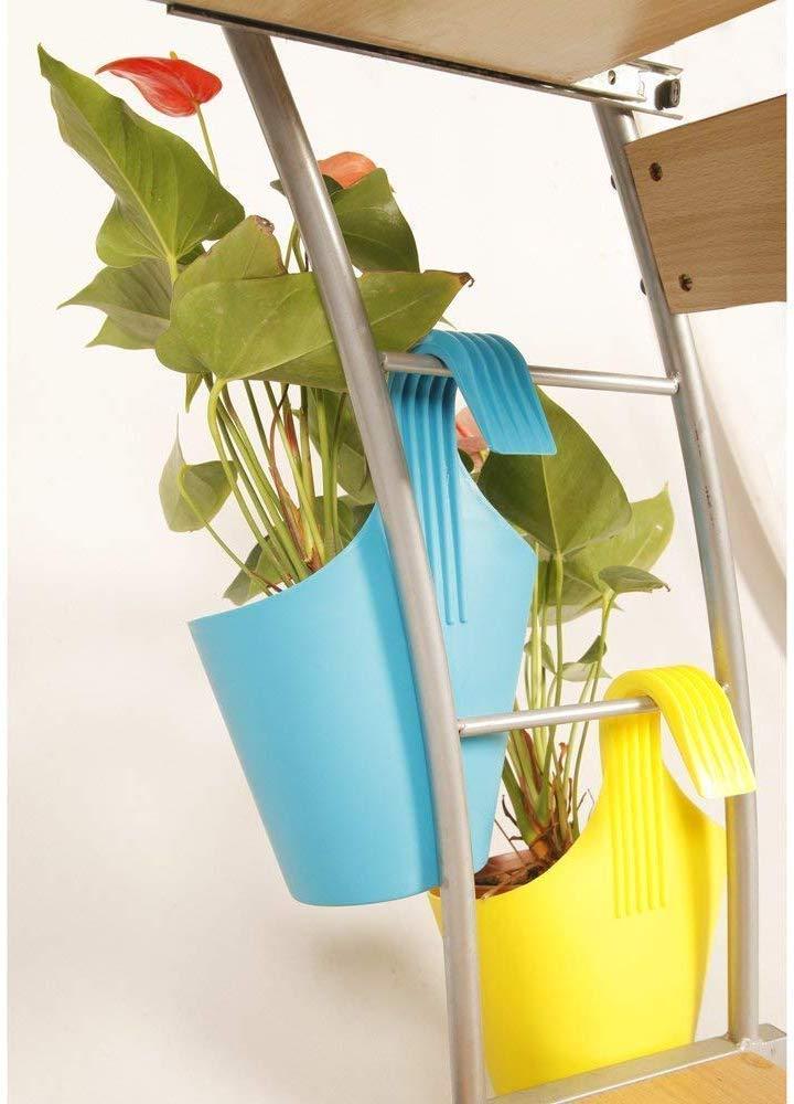 Plastic Hanging Planter Pot, Multicolour,