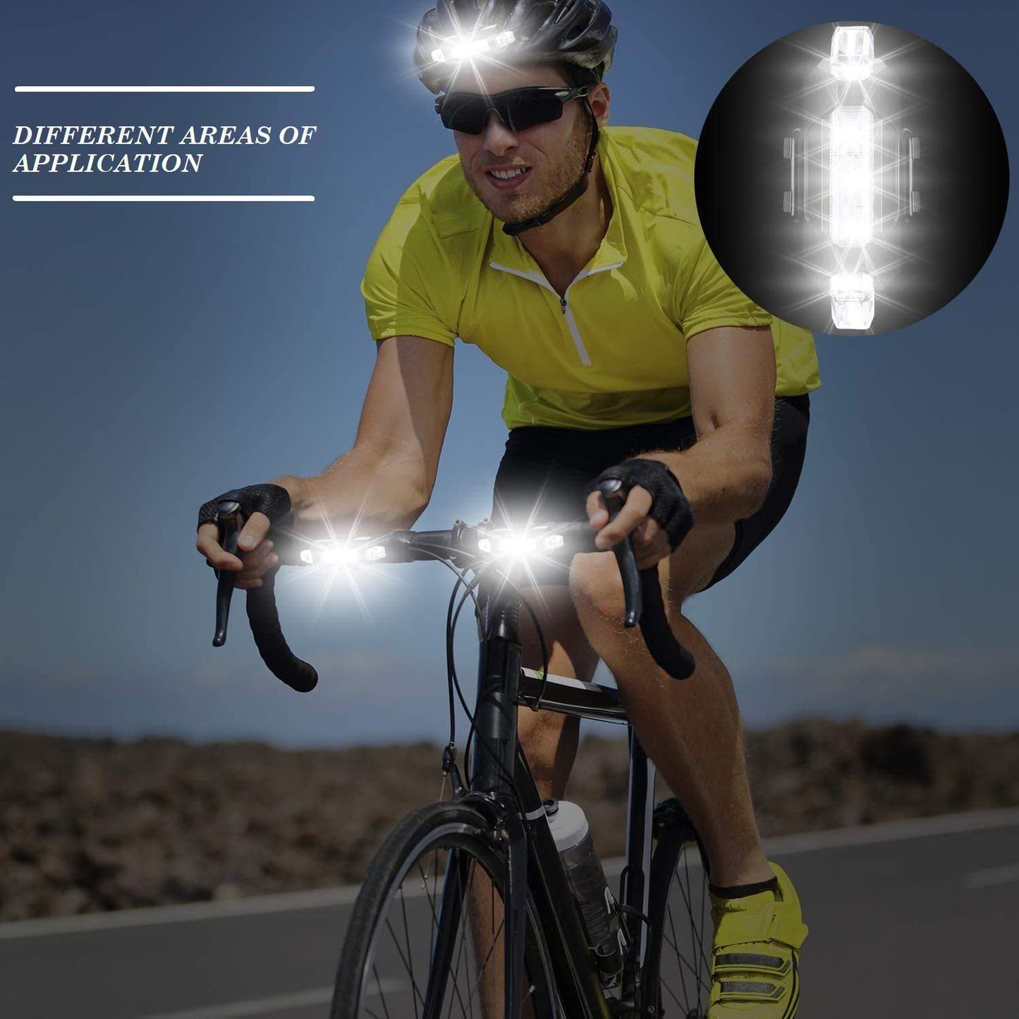 Rechargeable Bicycle Front Waterproof LED Light (White)