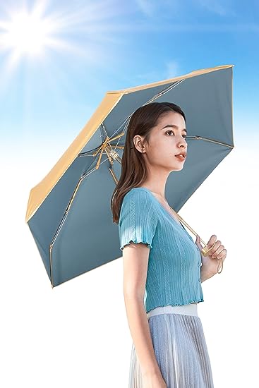 Travel Pocket Mini Umbrella, Protective Bag, Mobile Size Box of Umbrella, Automatic Sunny Rain Compact Umbrella, Sunscreen Quick-Drying Small Umbrella, Mini Compact Travel Folding Umbrellas