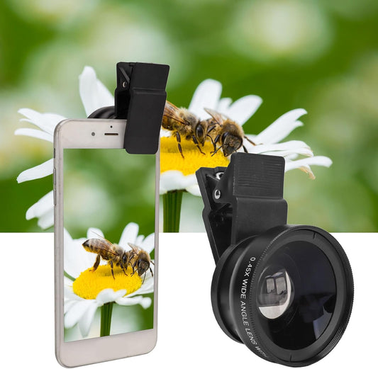 Camera Lens External Phone Lens Phone Camera Lens 0.45X Universal Ultra Wide Angle 12.5X Beauty Function External Lens Camera Accessories for Take Pictures, most Android Smartphone