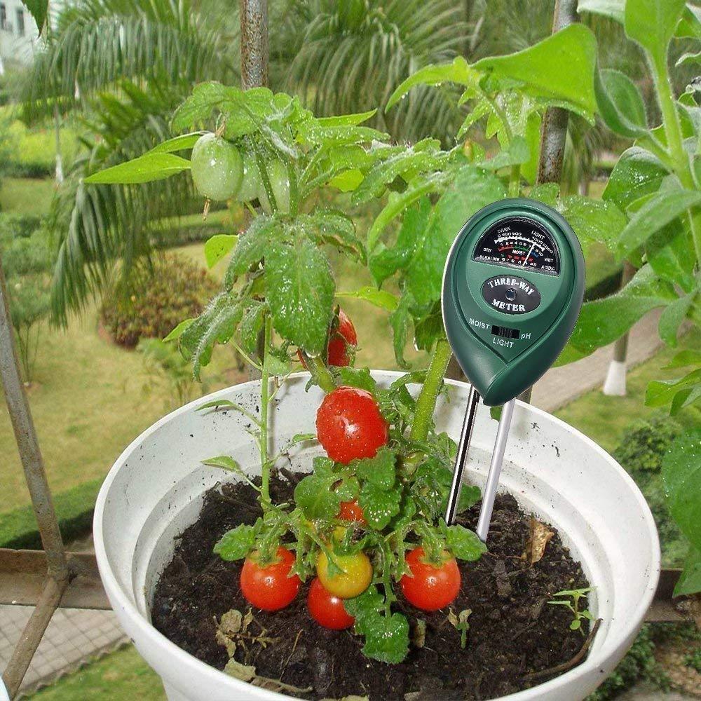 Soil Tester 3-in-1 Plant Moisture Sensor (Green)