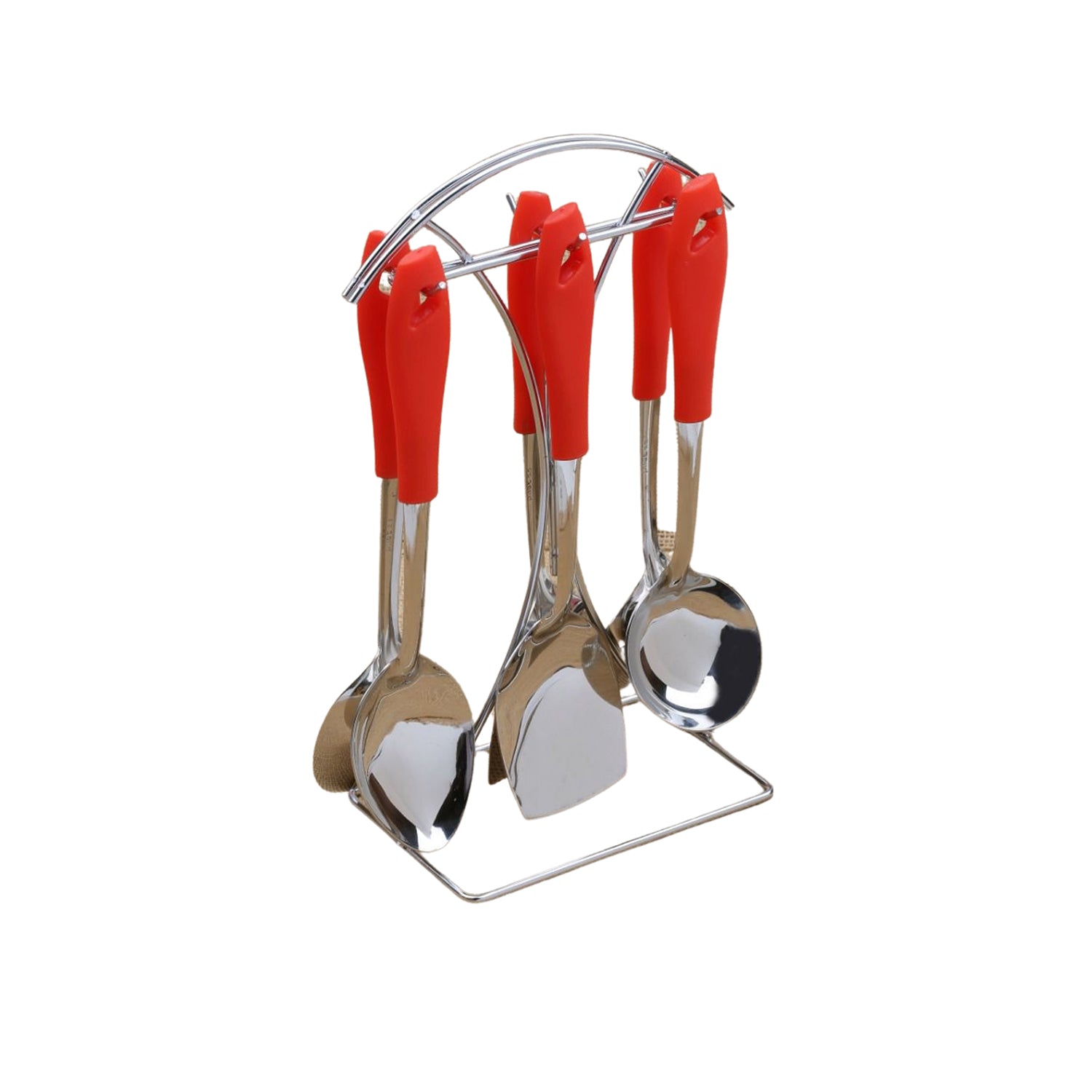2701 6 Pc SS Serving Spoon stand used in all kinds of household and kitchen places for holding spoons etc.