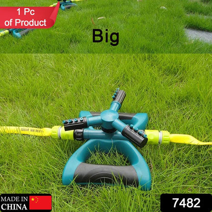 360 Degree 3 Arm Sprinkler for Watering Garden and Lawn Irrigation Yard Water Sprayer