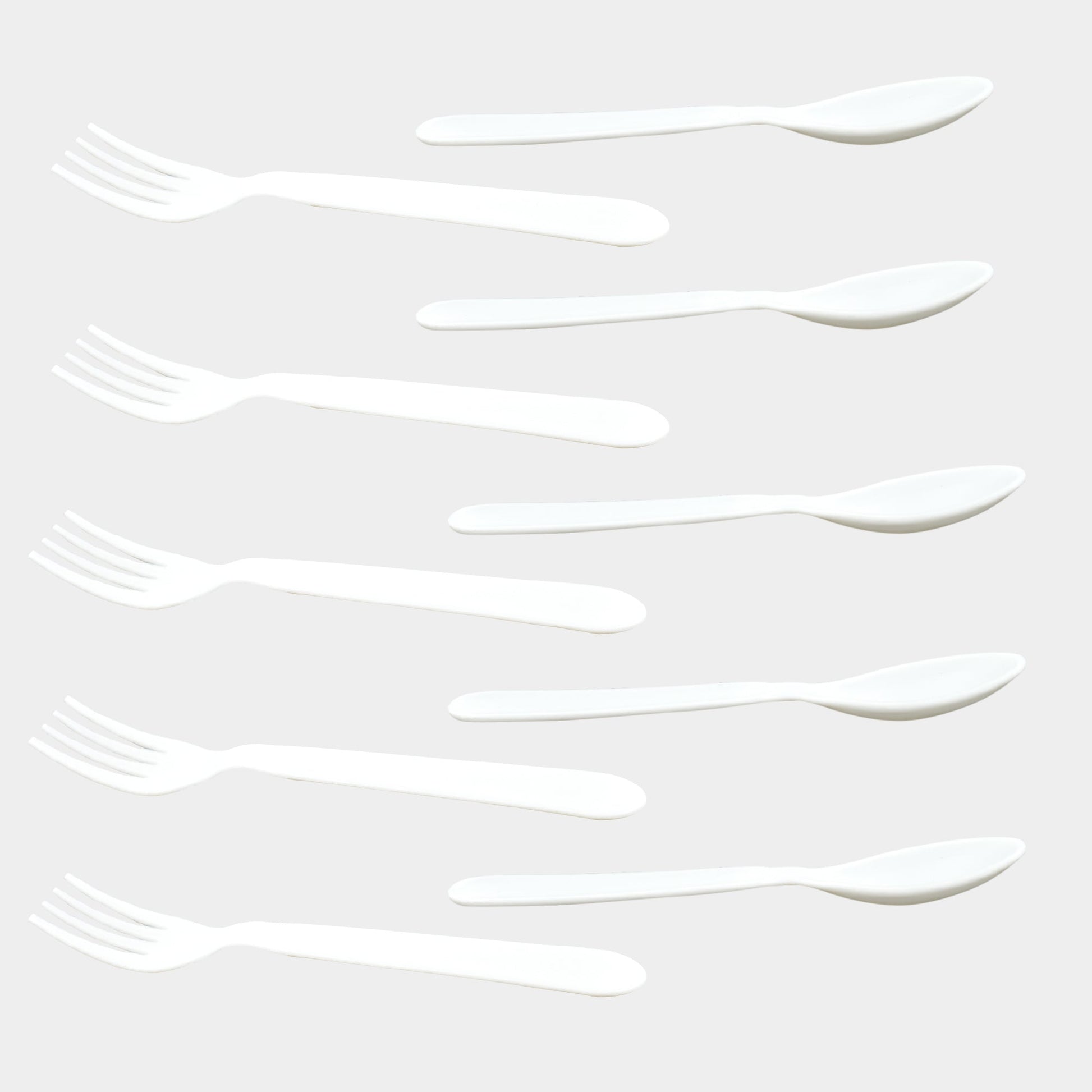 Dinnerware Cutlery Premium Plastic Spoon And Fork Set - 10 pcs