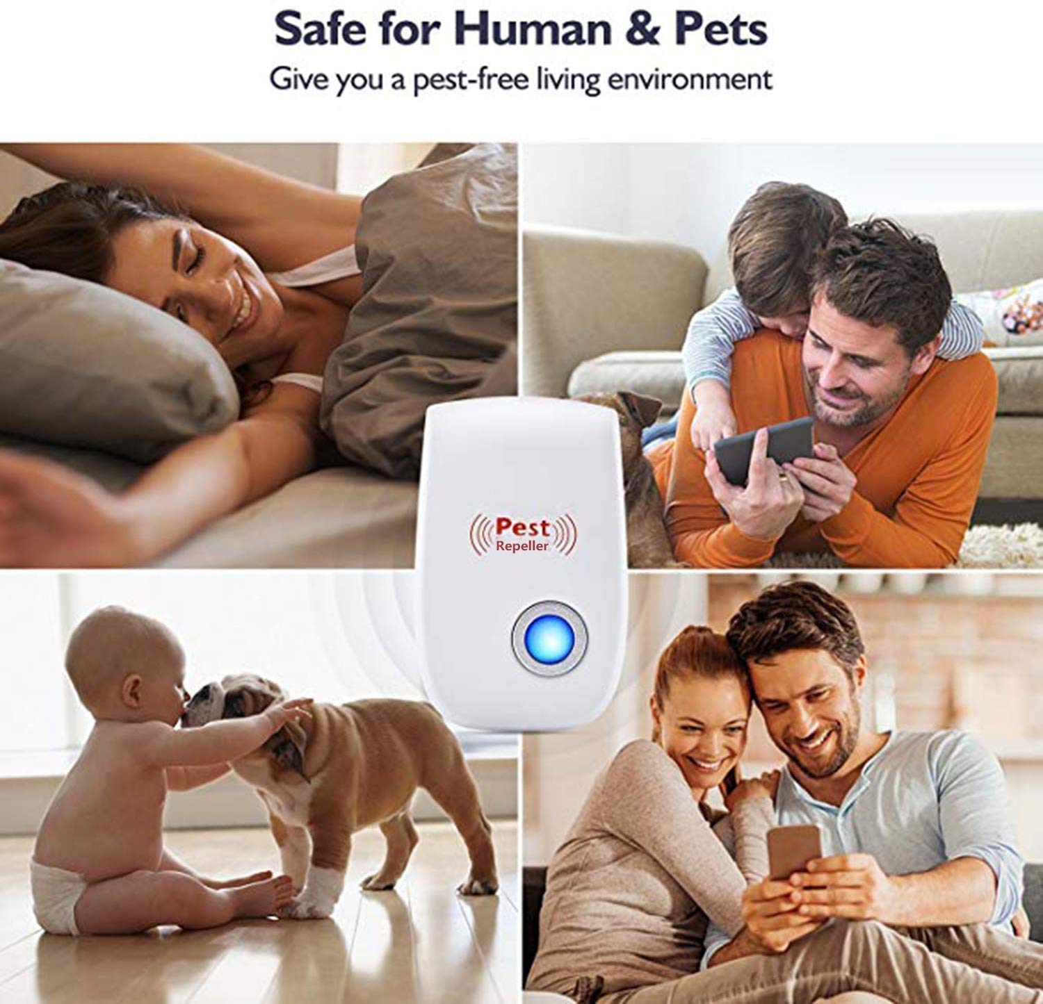 Ultrasonic Pest Repeller to Repel Rats, Cockroach, Mosquito, Home Pest & Rodent
