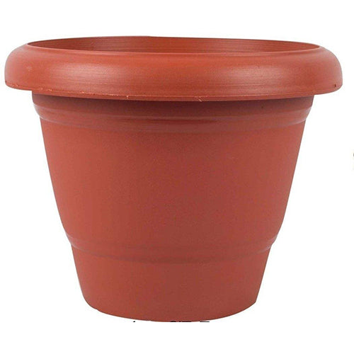 Garden Heavy Plastic Planter Pot/Gamla  (Brown, Pack of 1) 